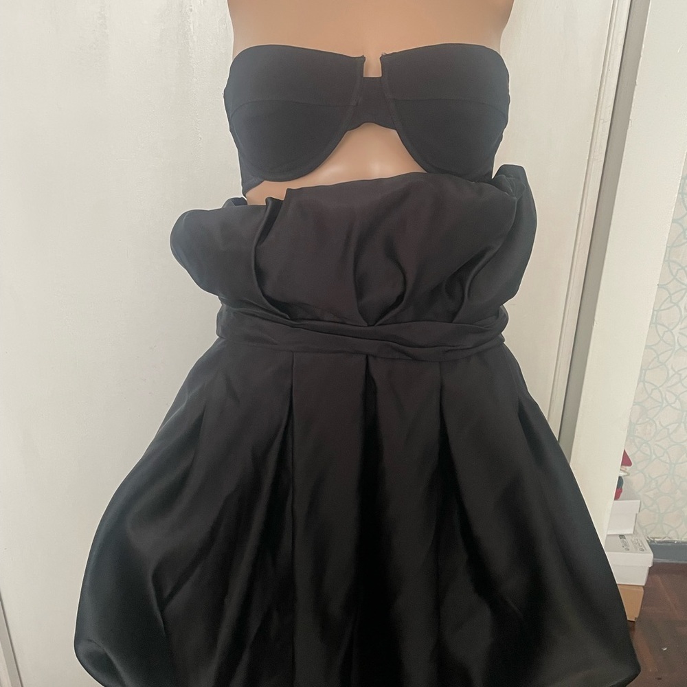 Zara Terez Black Satin Prom Dress - Picture 7 of 10